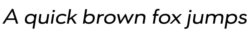 Preview of FONTSPRING DEMO - URW Geometric Ext Medium Italic font