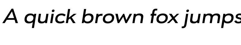 Preview of FONTSPRING DEMO - URW Geometric Ext Semi Bold Italic font