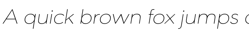 Preview of FONTSPRING DEMO - URW Geometric Ext Thin Italic font