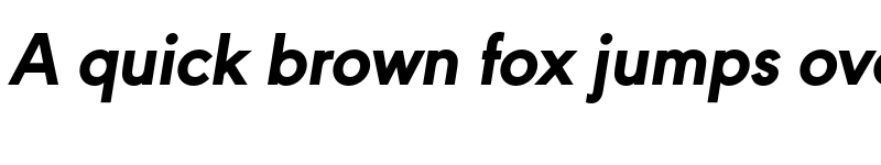 Preview of FONTSPRING DEMO - URW Geometric Extra Bold Italic font