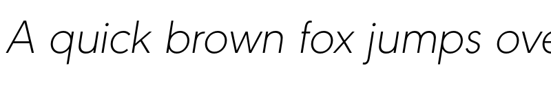 Preview of FONTSPRING DEMO - URW Geometric Extra Light Italic font