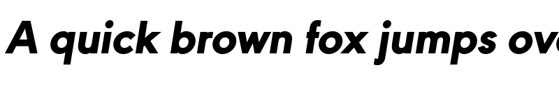 Preview of FONTSPRING DEMO - URW Geometric Heavy Italic font