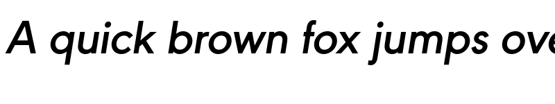 Preview of FONTSPRING DEMO - URW Geometric Semi Bold Italic font