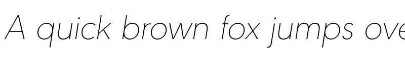 Preview of FONTSPRING DEMO - URW Geometric Thin Italic font
