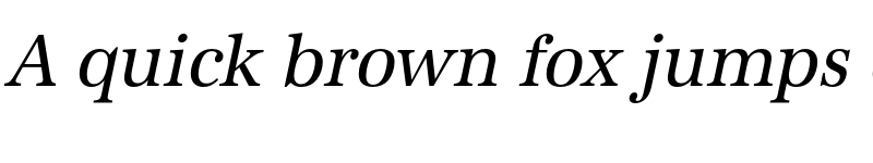 Preview of FONTSPRING DEMO - URWAntiquaExtNar Italic font