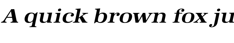 Preview of FONTSPRING DEMO - URWAntiquaExtWid Bold Italic font
