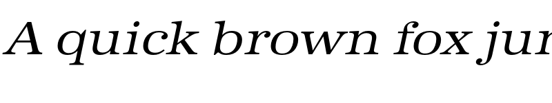 Preview of FONTSPRING DEMO - URWAntiquaExtWid Italic font