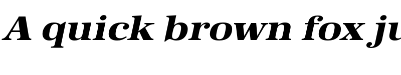 Preview of FONTSPRING DEMO - URWAntiquaExtWidExtBol Italic font