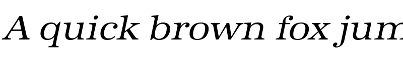 Preview of FONTSPRING DEMO - URWAntiquaWid Italic font