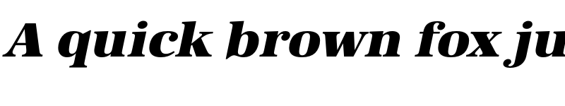 Preview of FONTSPRING DEMO - URWAntiquaWidUltBol Italic font