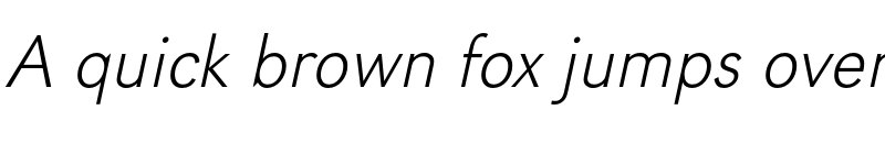 Preview of FONTSPRING DEMO - URWGroteskExtLig Italic font