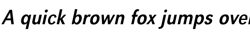 Preview of FONTSPRING DEMO - URWGroteskExtNar Italic font