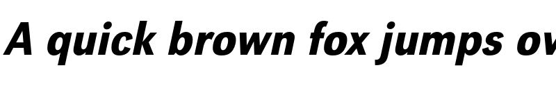 Preview of FONTSPRING DEMO - URWGroteskExtNarMed Italic font