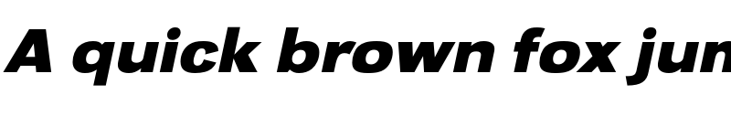 Preview of FONTSPRING DEMO - URWGroteskExtWid Bold Italic font