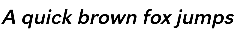 Preview of FONTSPRING DEMO - URWGroteskWid Italic font