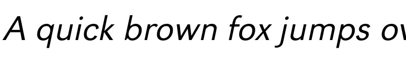 Preview of FONTSPRING DEMO - URWGroteskWidLig Italic font