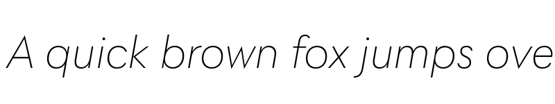 Preview of FONTSPRING DEMO - Utily UltraLight It Regular font