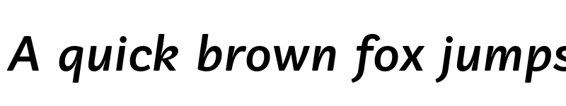 Preview of FONTSPRING DEMO - Vaccine Sans Bold Italic font