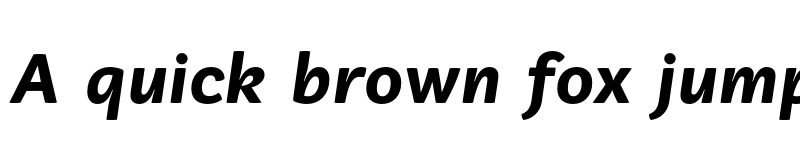 Preview of FONTSPRING DEMO - Vaccine Sans Extra Bold Italic font