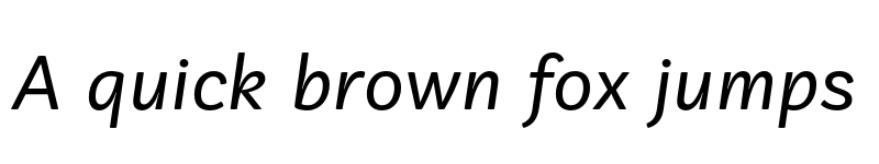 Preview of FONTSPRING DEMO - Vaccine Sans Italic font