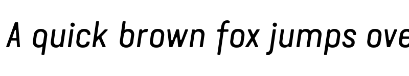 Preview of FONTSPRING DEMO - Van Condensed Pro Italic font