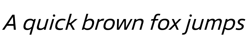 Preview of FONTSPRING DEMO - Vast Italic font