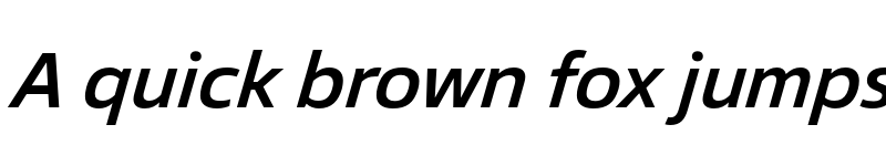 Preview of FONTSPRING DEMO - Vast Medium Italic font