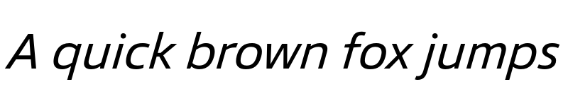 Preview of FONTSPRING DEMO - Vast Oblique Regular font