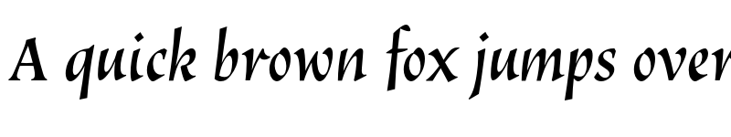 Preview of FONTSPRING DEMO - Vatican Med Italic font