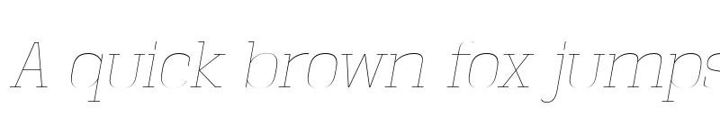 Preview of FONTSPRING DEMO - Vectipede Ul Italic font