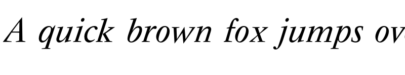 Preview of FONTSPRING DEMO - Vendome FS Italic font