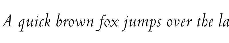 Preview of FONTSPRING DEMO - Venetian 301 BT Italic font