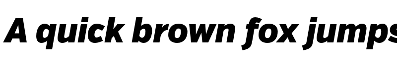 Preview of FONTSPRING DEMO - VerbCond Black Italic font