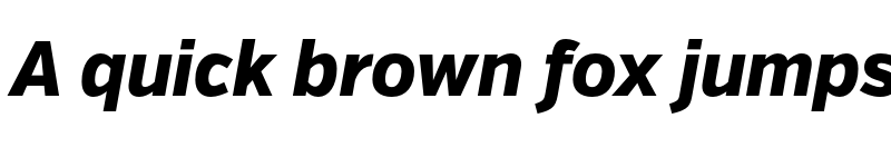 Preview of FONTSPRING DEMO - VerbCond Extrabold Italic font