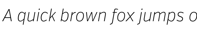 Preview of FONTSPRING DEMO - VerbCond Extralight Italic font