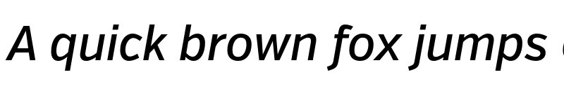 Preview of FONTSPRING DEMO - VerbCond Medium Italic font