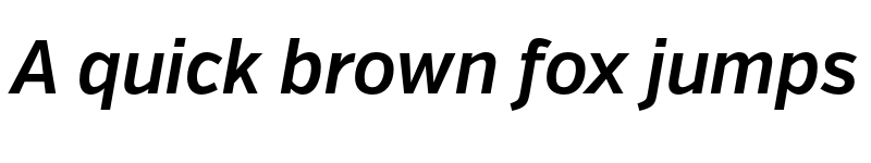 Preview of FONTSPRING DEMO - VerbCond Semibold Italic font