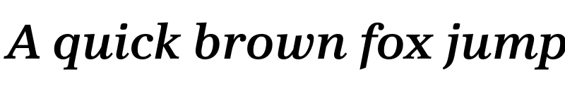 Preview of FONTSPRING DEMO - Vernacular Clarendon Demi Italic font