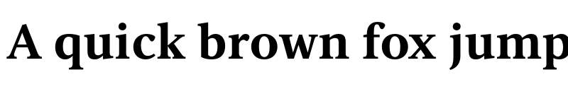 Preview of FONTSPRING DEMO - Vernacular Serif Bold font