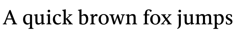 Preview of FONTSPRING DEMO - Vernacular Serif Roman Regular font