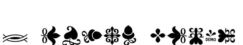Preview of FONTSPRING DEMO - Versina Ornaments Regular font