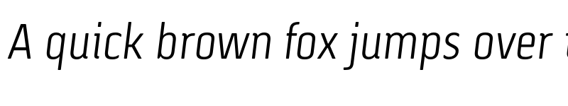 Preview of FONTSPRING DEMO - Via Sans Light Light Italic font