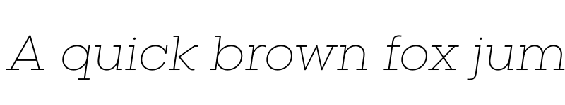 Preview of FONTSPRING DEMO - Vicky Light Italic font