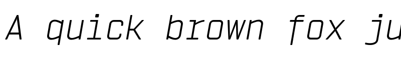 Preview of FONTSPRING DEMO - Vin Mono Pro Light Italic font