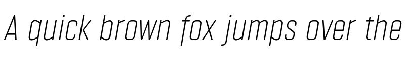 Preview of FONTSPRING DEMO - Vin Sans Pro ExtLt Italic font