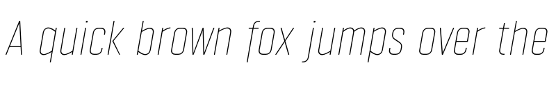 Preview of FONTSPRING DEMO - Vin Sans Pro Thin Italic font