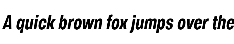 Preview of FONTSPRING DEMO - Vinila Compressed Bold Italic font