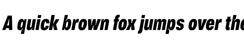 Preview of FONTSPRING DEMO - Vinila Compressed ExtraBold Italic font