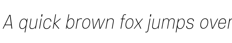 Preview of FONTSPRING DEMO - Vinila Condensed Thin Italic font