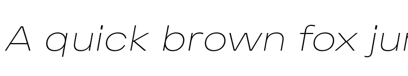 Preview of FONTSPRING DEMO - Vinila Extended Thin Italic font